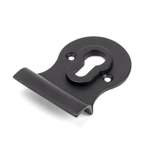 From The Anvil Flush Pull Handles Matt Black Matt Black Euro Door Pull