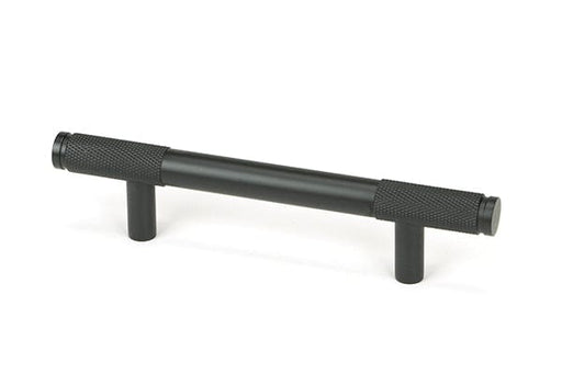 From The Anvil Cupboard Handles Small Matt Black Half Brompton Pull Handle