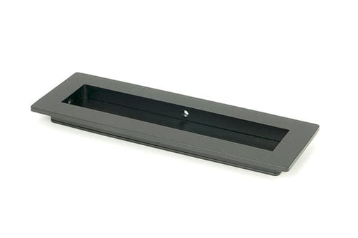 From The Anvil Flush Pull Handles 175mm Matt Black  Plain Rectangular Pull