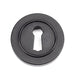 From The Anvil Escutcheons Plain Matt Black Round Escutcheon