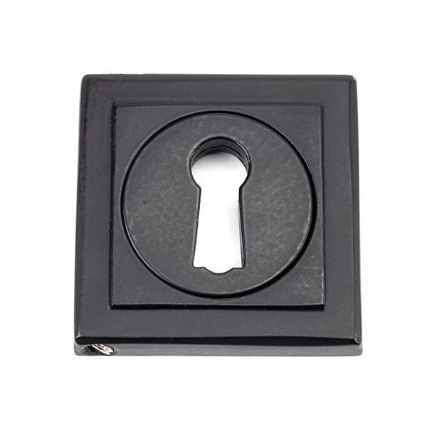 From The Anvil Escutcheons Square Matt Black Round Escutcheon