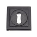 From The Anvil Escutcheons Square Matt Black Round Escutcheon