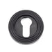 From The Anvil Escutcheons Beehive Matt Black Round Euro Escutcheon