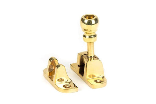 From The Anvil Window Hardware Polished Brass Mushroom Brighton Fastener (Radiused)