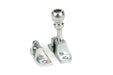 From The Anvil Window Hardware Satin Chrome Mushroom Brighton Fastener (Radiused)