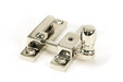 From The Anvil Window Hardware Polished Nickel Mushroom Quadrant Fastener - Narrow