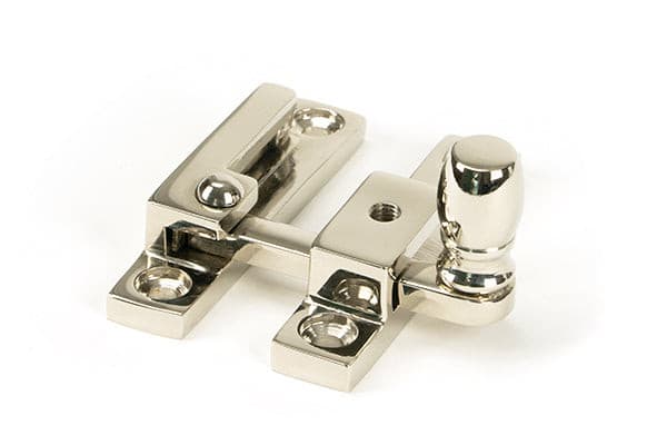 From The Anvil Window Hardware Polished Nickel Mushroom Quadrant Fastener - Narrow