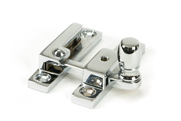 From The Anvil Window Hardware Polished Chrome Mushroom Quadrant Fastener - Narrow