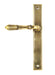 From The Anvil Handles Aged Brass Newbury Slimline Lever Latch Set