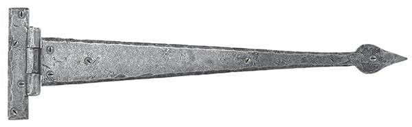 From The Anvil Hinges 18" Pewter 6" Arrow Head T Hinge (pair)