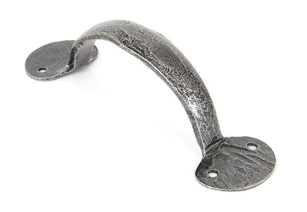 From The Anvil Cupboard Handles 6" Pewter Bean D Handle