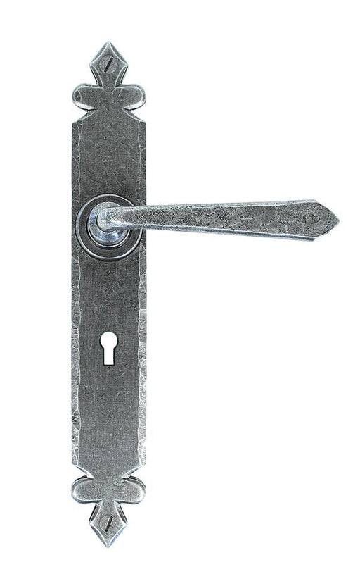 From The Anvil Handles Lock Pewter Cromwell Lever Lock Set