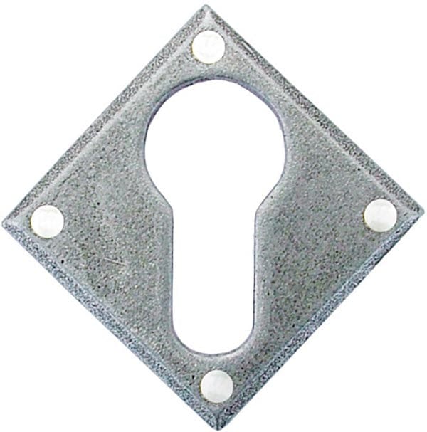 From The Anvil Escutcheons Pewter Pewter Diamond Euro Escutcheon