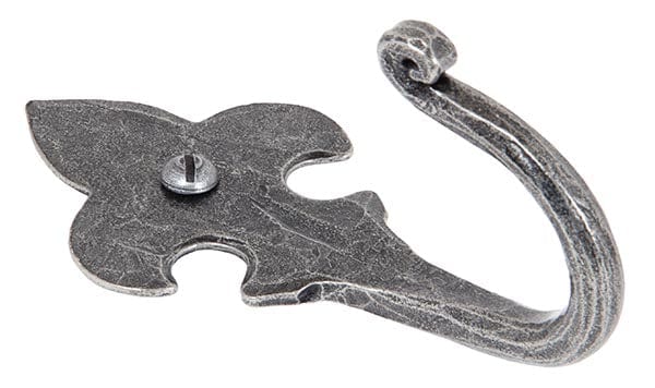 From The Anvil Coat & Hat Hooks Pewter Pewter Fleur-De-Lys Coat Hook