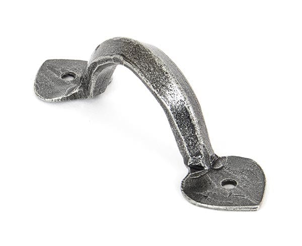 From The Anvil Cupboard Handles 4" Pewter Gothic D Handle