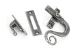 From The Anvil Window Hardware Right Hand Pewter Locking Monkeytail Fastener