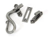 From The Anvil Window Hardware Left Hand Pewter Locking Shepherd's Crook Fastener