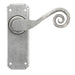 From The Anvil Handles Latch Pewter Monkeytail Lever Lock Set