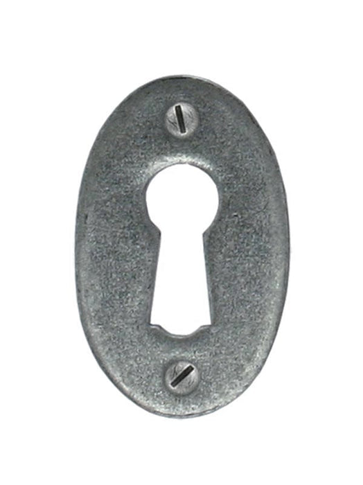 From The Anvil Window Hardware Escutcheon Pewter Oval Escutcheon & Cover