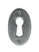 From The Anvil Window Hardware Escutcheon Pewter Oval Escutcheon & Cover