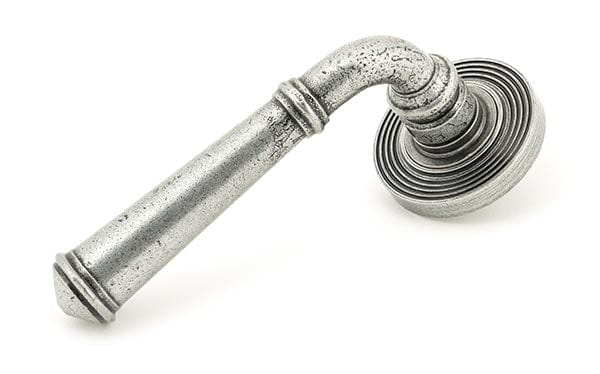 From The Anvil Handles Beehive Pewter Regency Lever on Rose Set