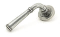 From The Anvil Handles Plain Pewter Regency Lever on Rose Set (Plain) - UnsprunG