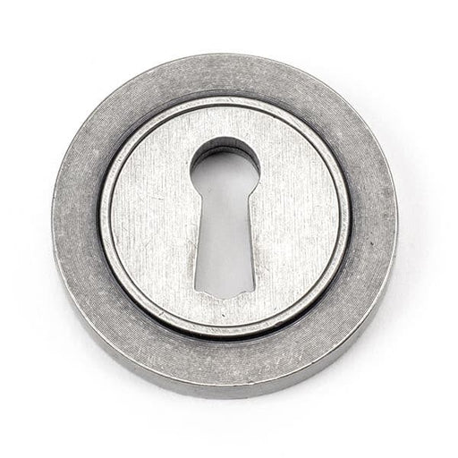 From The Anvil Escutcheons Plain Pewter Round Escutcheon