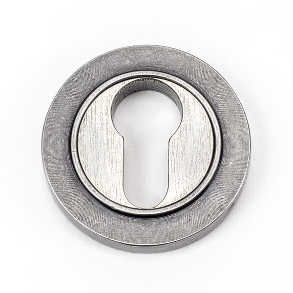 From The Anvil Escutcheons Plain Pewter Round Euro Escutcheon