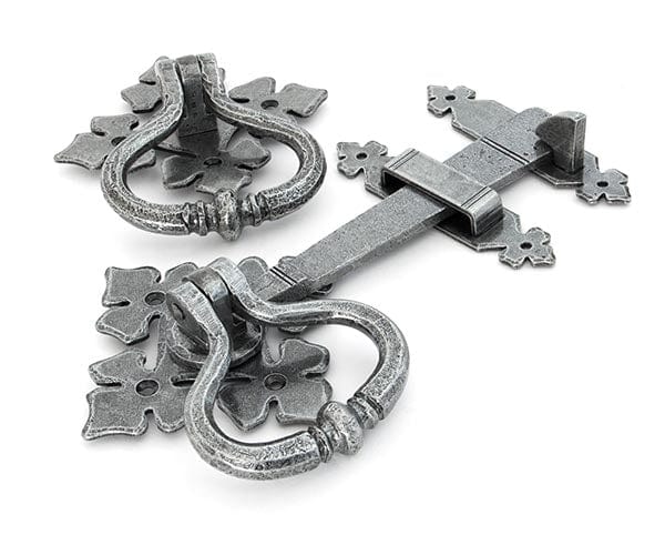 From The Anvil Latches Pewter Pewter Shakespeare Latch Set