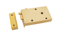 From The Anvil Rim Locks RH Polished Brass Bathroom Latch