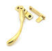 From The Anvil Window Hardware Left Hand Polished Brass Night-Vent Locking Peardrop Fastener