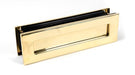 From The Anvil Letter Plates Traditional Polished Brass Traditional Letterbox