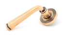 From The Anvil Handles Beehive Polished Bronze Avon Round Lever on Rose Set (Plain) - Unsprung