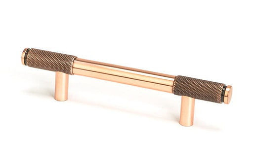 From The Anvil Cupboard Handles Small Polished Bronze Half Brompton Pull Handle