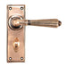 From The Anvil Handles Bathroom Set Polished Bronze Hinton Lever on Rose Set