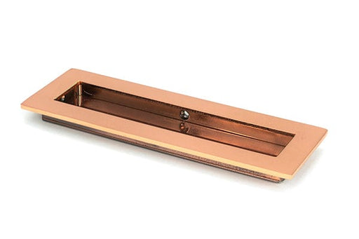 From The Anvil Flush Pull Handles 175mm Polished Bronze  Plain Rectangular Pull