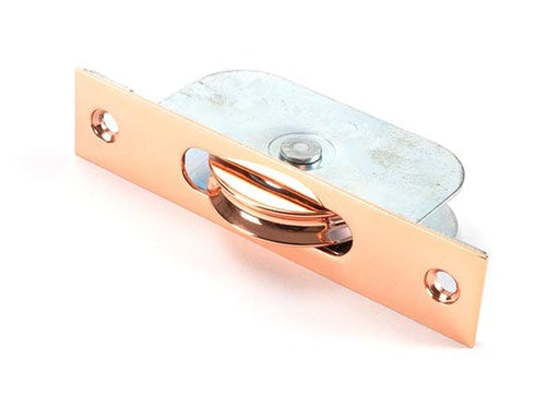 From The Anvil Window Hardware Pulley 75KG Polished Bronze Square Ended Sash Pulley 75kg