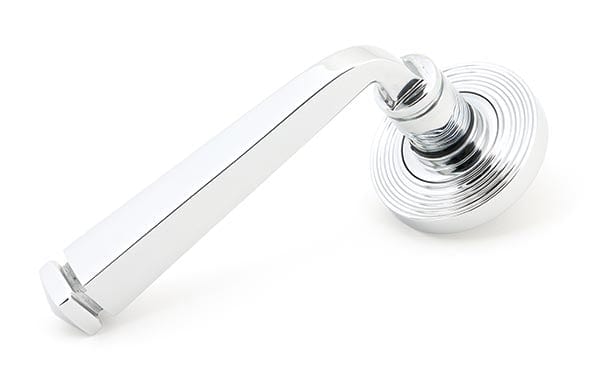 From The Anvil Handles Beehive Polished Chrome Avon Round Lever on Rose Set (Plain) - Unsprung