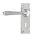 From The Anvil Handles Lock Set Polished Chrome Hinton Lever on Rose Set