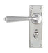 From The Anvil Handles Bathroom Set Polished Chrome Hinton Lever on Rose Set