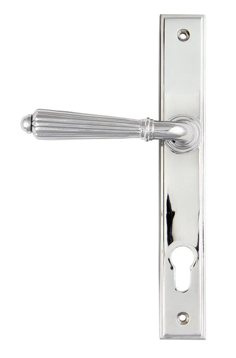 From The Anvil Window Hardware Polished Chrome Polished Chrome Hinton Slimline Lever Espag. Lock Set