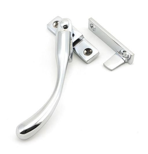 From The Anvil Window Hardware Left Hand Polished Chrome Night-Vent Locking Peardrop Fastener