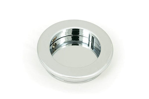 From The Anvil Flush Pull Handles 60mm Polished Chrome  Plain Round Pull