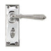 From The Anvil Handles Bathroom Polished Chrome Reeded Lever Lock Set