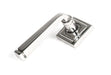 From The Anvil Handles Square Polished Marine SS (316) Avon Round Lever on Rose Set (Plain) - Unsprung