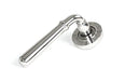 From The Anvil Handles Beehive Polished Marine SS (316) Newbury Lever on Rose Set