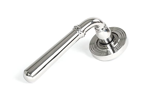 From The Anvil Handles Beehive Polished Marine SS (316) Newbury Lever on Rose Set