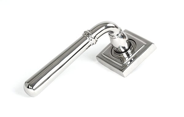 From The Anvil Handles Square Polished Marine SS (316) Newbury Lever on Rose Set