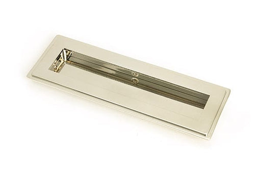 From The Anvil Flush Pull Handles 175mm Polished Nickel  Art Deco Rectangular Pull