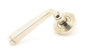 From The Anvil Handles Beehive Polished Nickel Avon Round Lever on Rose Set